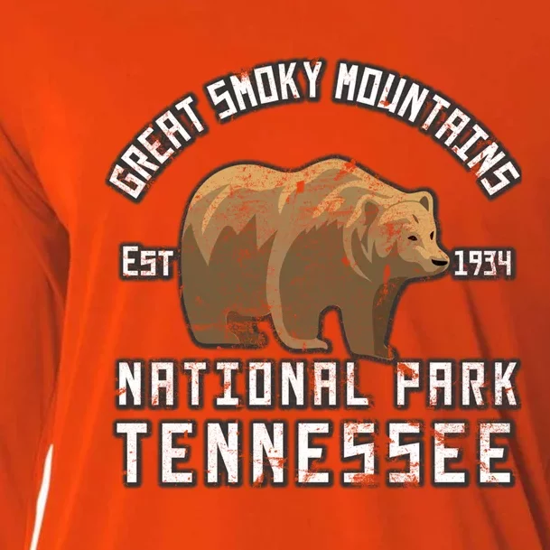 Great Smoky Mountains National Park Bear Nature Hiking Gift Cooling Performance Long Sleeve Crew