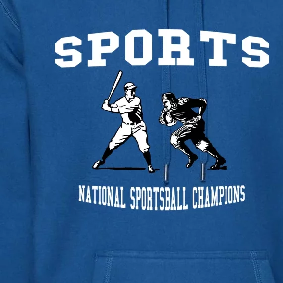 Go Sports National Sportsball Champions Meaningful Gift Premium Hoodie