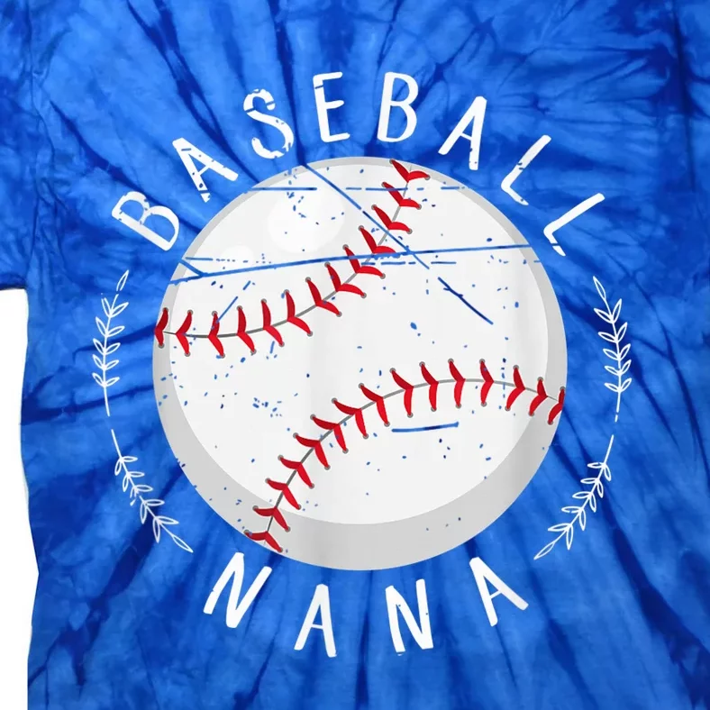 Grandmother Sports Nana Baseball Mother, Mother's Day Tie-Dye T-Shirt