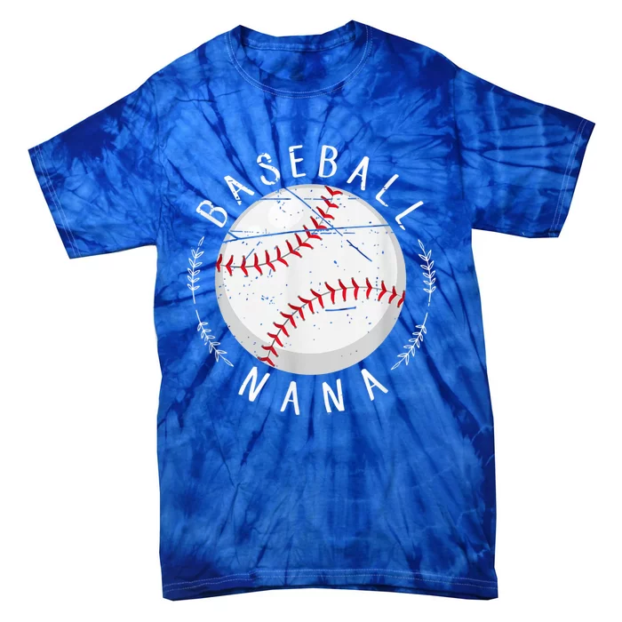 Grandmother Sports Nana Baseball Mother, Mother's Day Tie-Dye T-Shirt