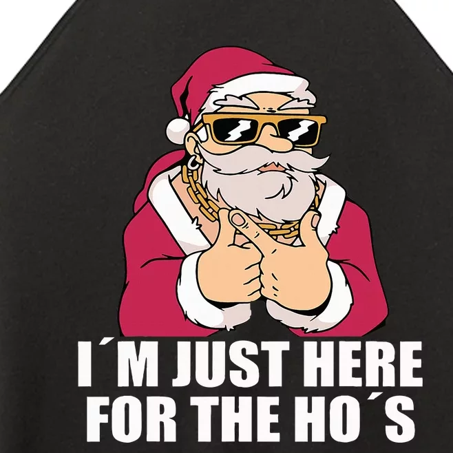 Gangsta Santa Naughty and Nice Xmas Vibes Women’s Perfect Tri Rocker Tank