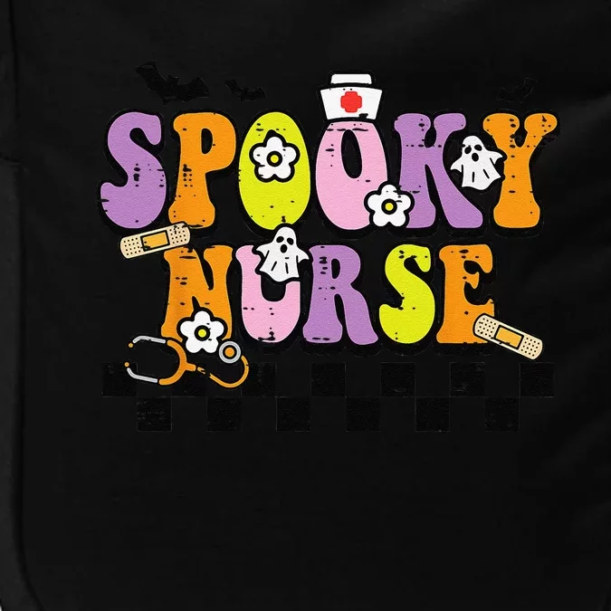 Groovy Spooky Nurse Retro Halloween Nurse Fall Scrub Women Impact Tech Backpack