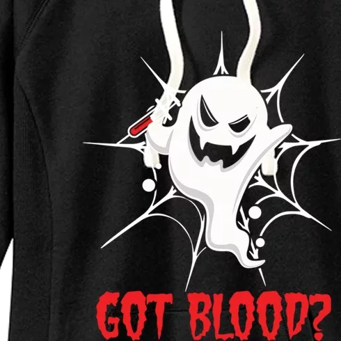 Ghost Syringe Needle Phlebotomist Phlebotomy Doctor Gift Women's Fleece Hoodie