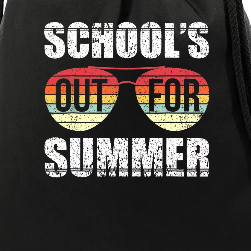 Graduation Schools Out For Summer Students Teacher Drawstring Bag