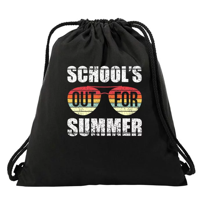 Graduation Schools Out For Summer Students Teacher Drawstring Bag