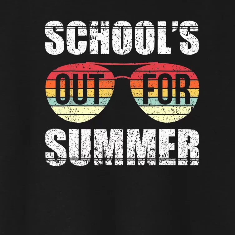 Graduation Schools Out For Summer Students Teacher Women's Crop Top Tee