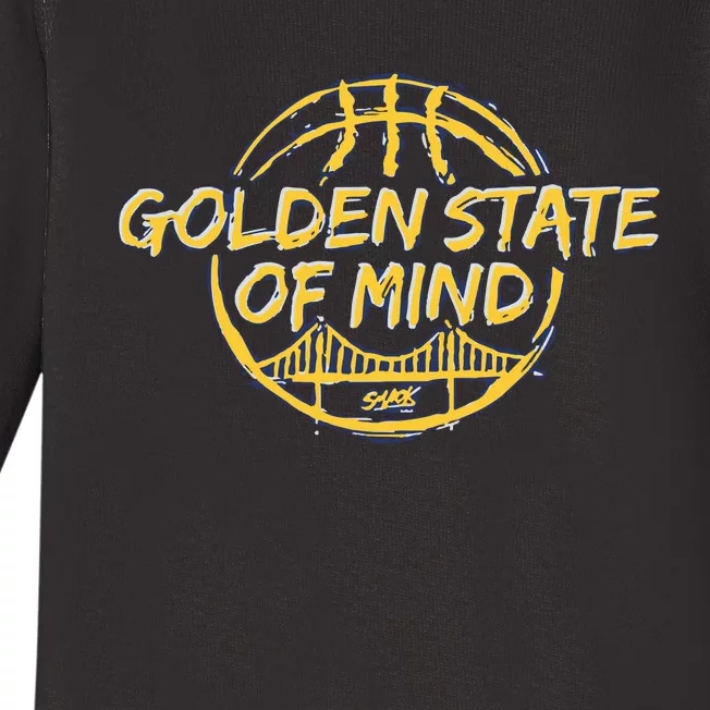 Golden State Of Mind Golden Basketball Fans Baby Long Sleeve Bodysuit