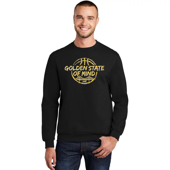 Golden State Of Mind Golden Basketball Fans Tall Sweatshirt