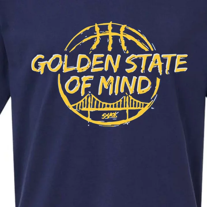 Golden State Of Mind Golden Basketball Fans Sueded Cloud Jersey T-Shirt