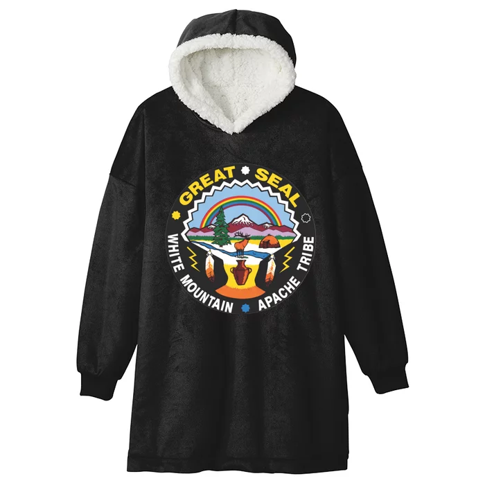 Great Seal Of The White Mountain Hooded Wearable Blanket