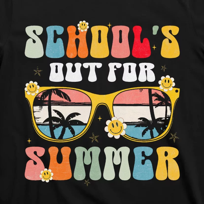 Groovy School's Out For Summer Graduation Teacher T-Shirt