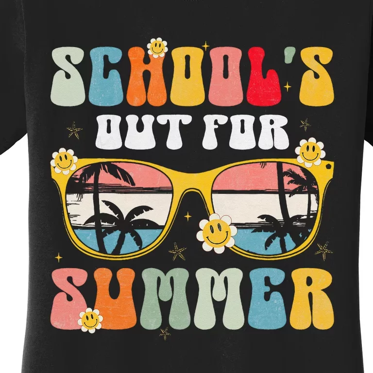 Groovy School's Out For Summer Graduation Teacher Women's T-Shirt