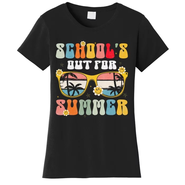 Groovy School's Out For Summer Graduation Teacher Women's T-Shirt