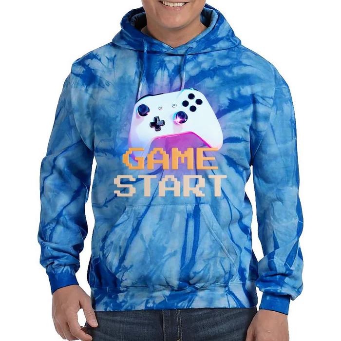 Game Start Or Game On Starter Gift Tie Dye Hoodie