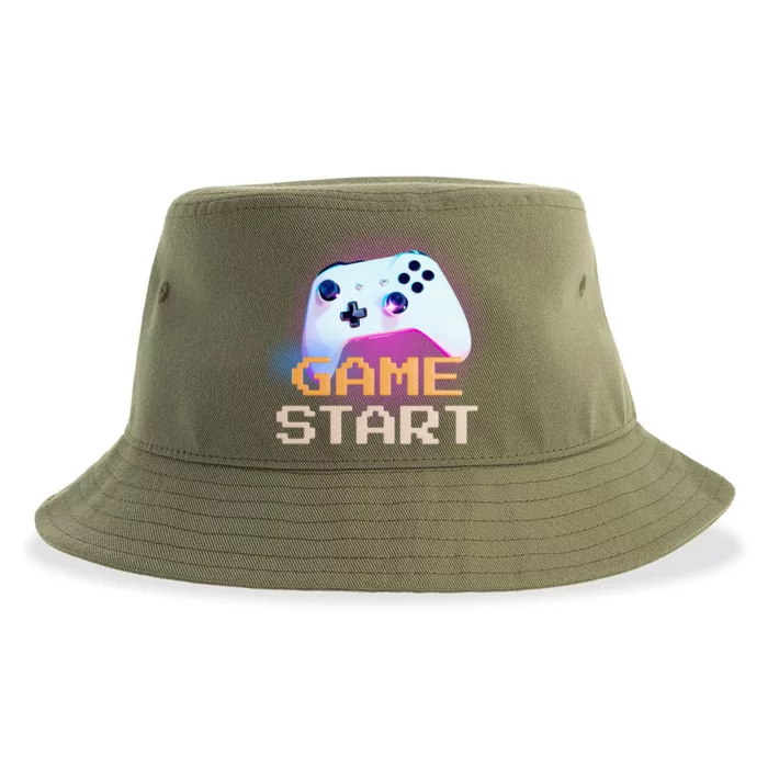 Game Start Or Game On Starter Gift Sustainable Bucket Hat