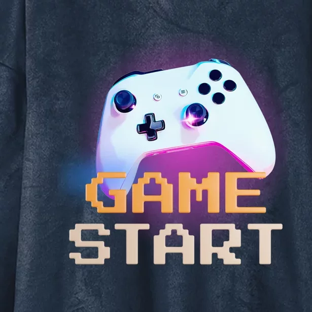 Game Start Or Game On Starter Gift Hooded Wearable Blanket