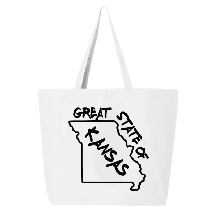 Great State Of Kansas Missouri Marker Trump Joke 25L Jumbo Tote