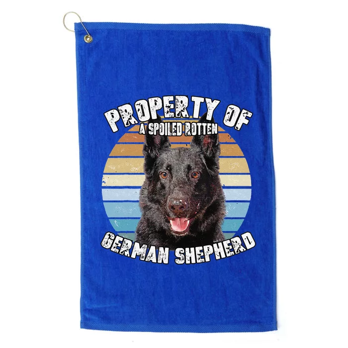 German Shepherd Owner Lover Property Of Gift Cute Dog Platinum Collection Golf Towel