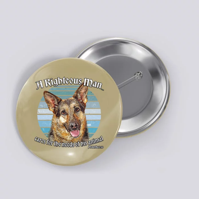 German Shepherd Owner Lover Proverbs 1210 Gift Cute Dog Button