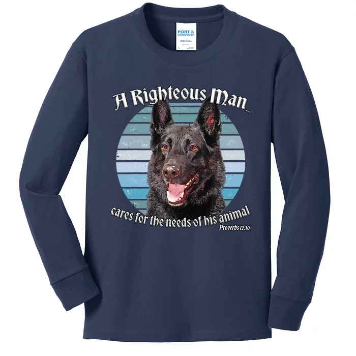 German Shepherd Owner Lover Proverbs 1210 Gift Funny Cute Dog Kids Long Sleeve Shirt