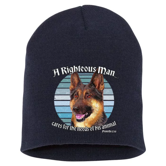 German Shepherd Owner Lover Proverbs 1210 Gift Love Cute Dog Short Acrylic Beanie