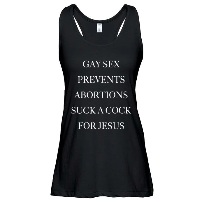 Gay Sex Prevents Abortions Suck A Cock For Jesus Ladies Essential Flowy Tank