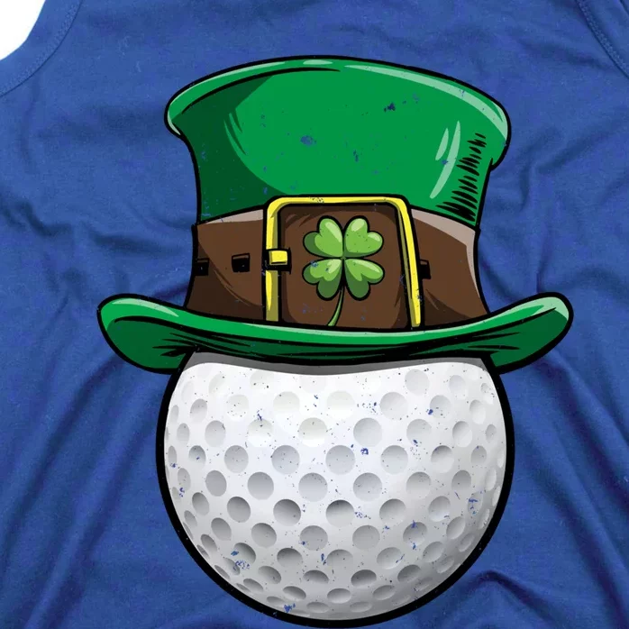 Golf St Patricks Day Ball Leprechaun Sports Funny Gift Tank Top