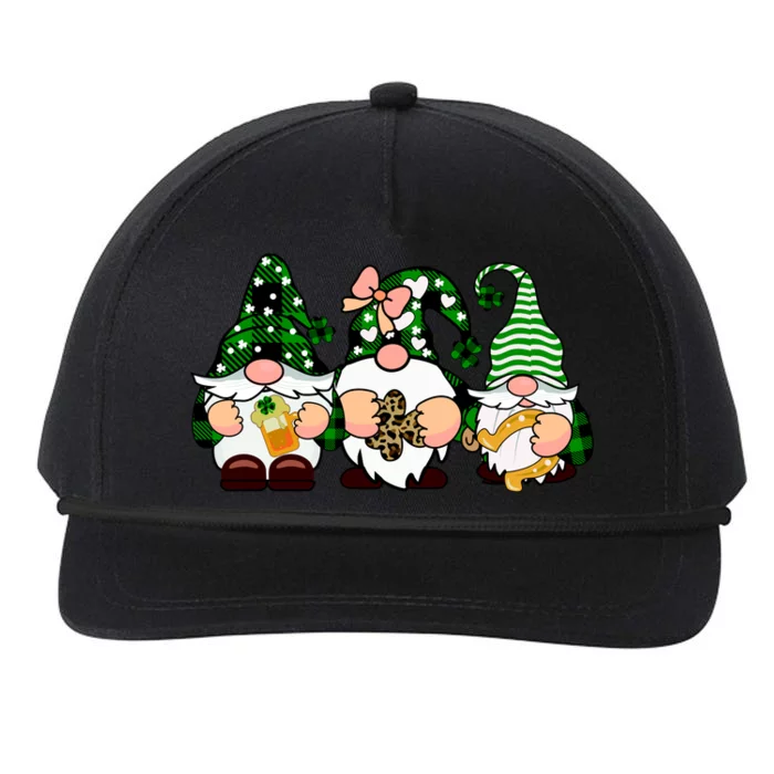 Gnomes St Patrick's Day Snapback Five-Panel Rope Hat