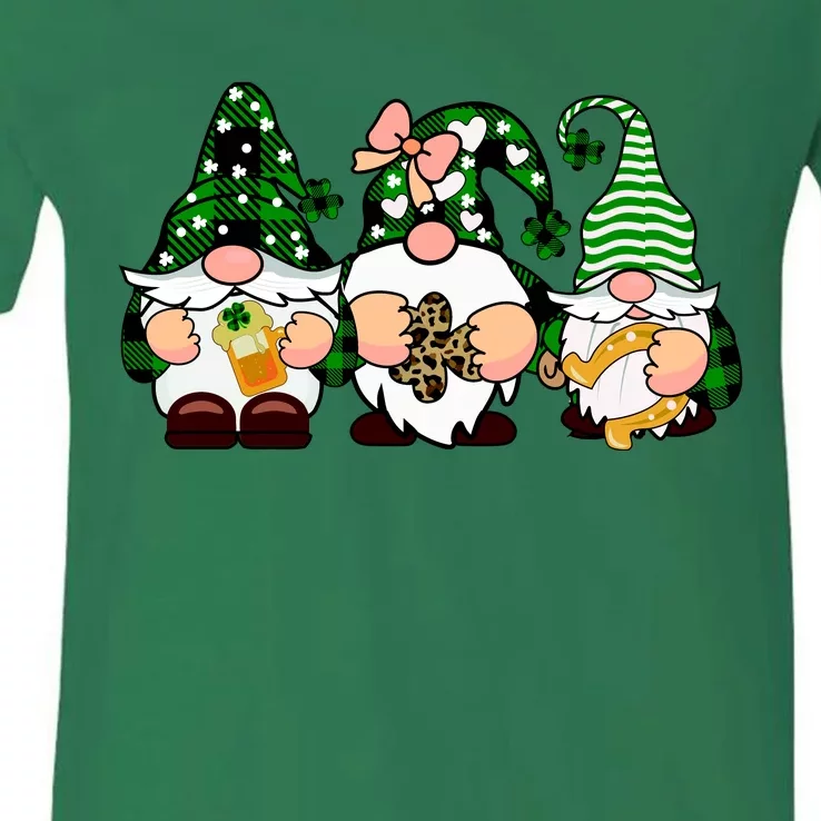 Gnomes St Patrick's Day V-Neck T-Shirt