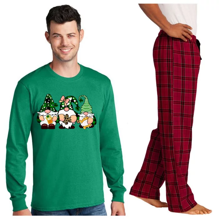 Gnomes St Patrick's Day Long Sleeve Pajama Set