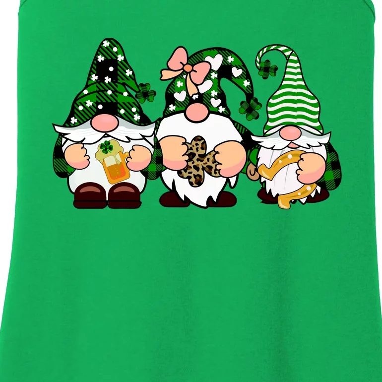 Gnomes St Patrick's Day Ladies Essential Tank