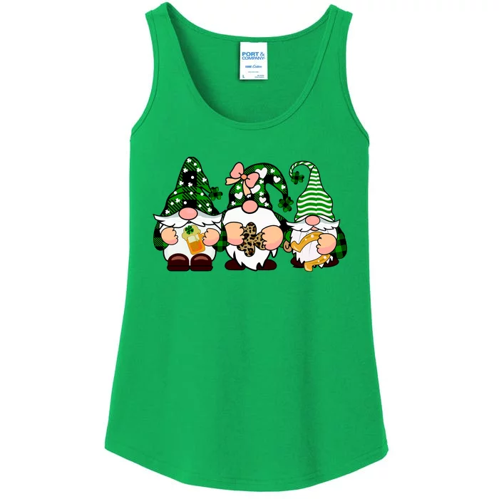 Gnomes St Patrick's Day Ladies Essential Tank