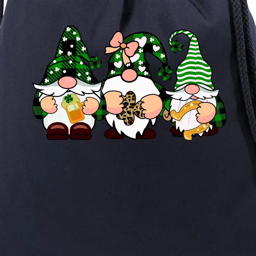 Gnomes St Patrick's Day Drawstring Bag