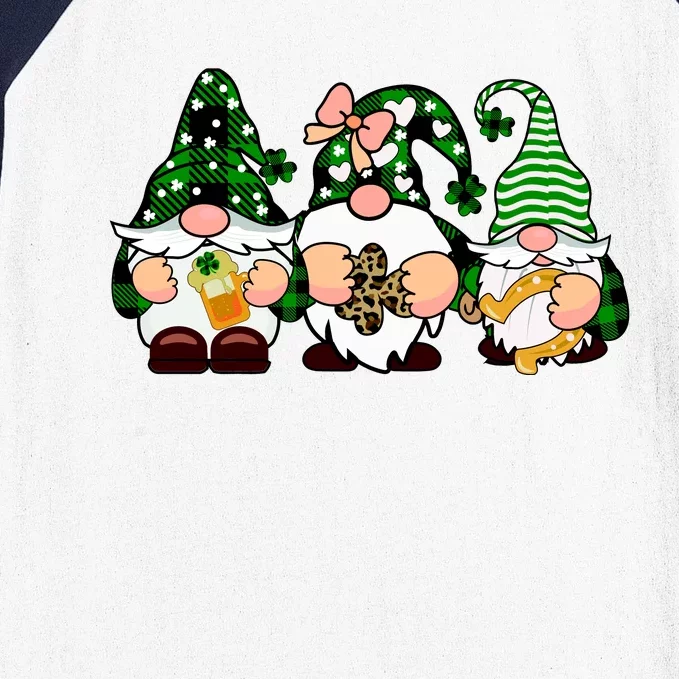 Gnomes St Patrick's Day Baseball Sleeve Shirt