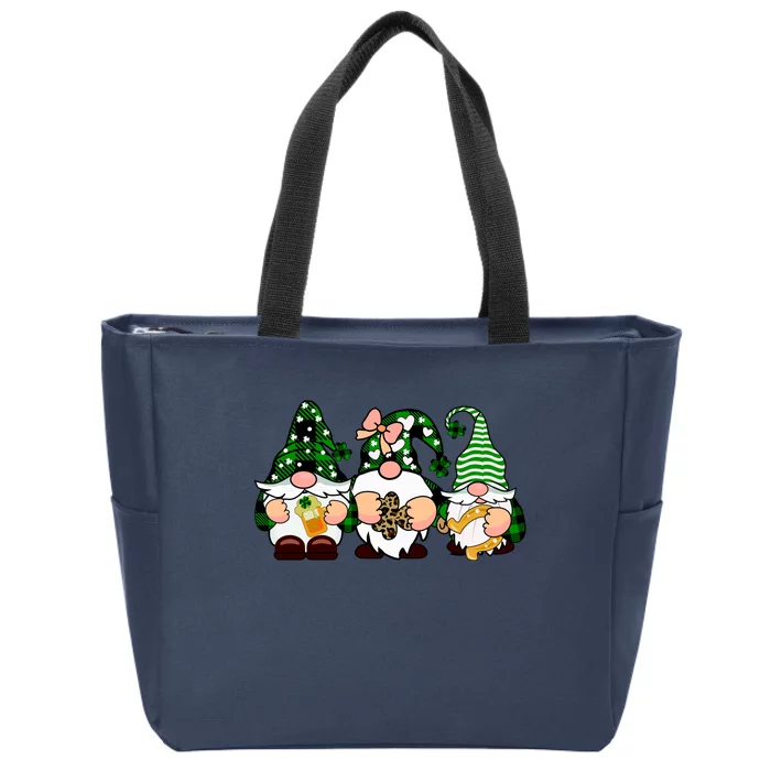 Gnomes St Patrick's Day Zip Tote Bag