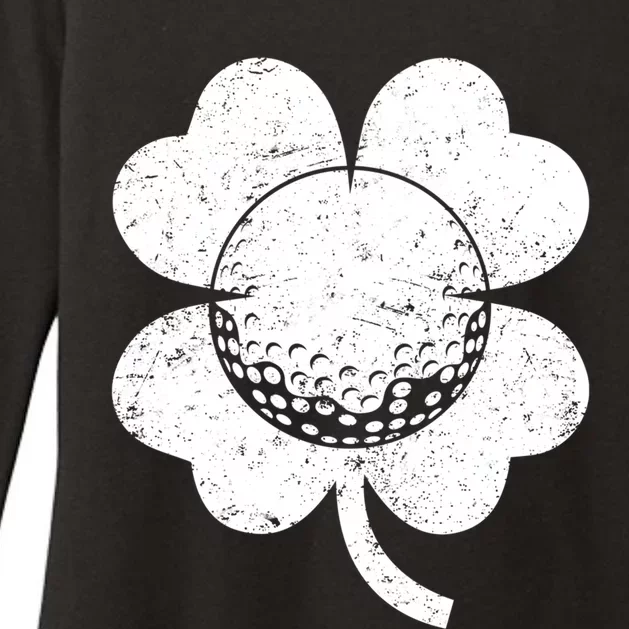 Golf St Patricks Day Sports Shamrock Costume Gift Womens CVC Long Sleeve Shirt