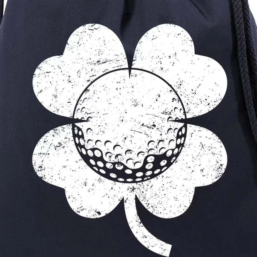 Golf St Patricks Day Sports Shamrock Costume Gift Drawstring Bag