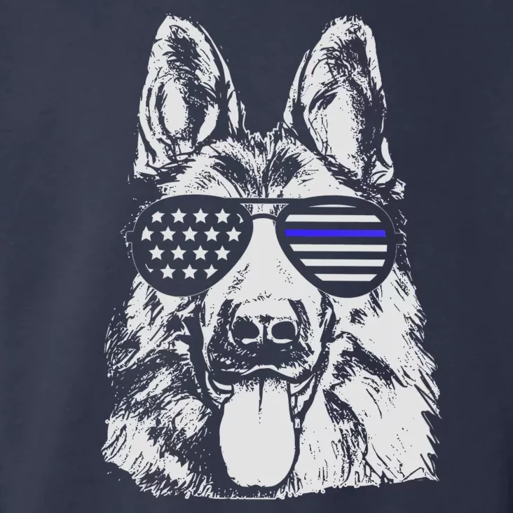 German Shepherd Police Flag Toddler Hoodie