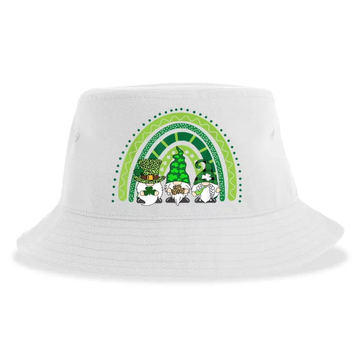 Gnome St Patrick's Day Rainbow Sustainable Bucket Hat