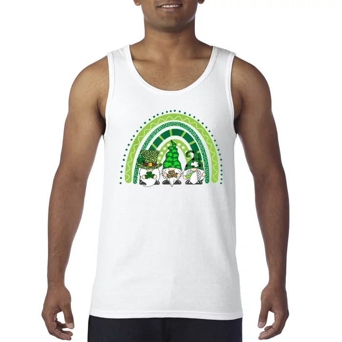 Gnome St Patrick's Day Rainbow Tank Top