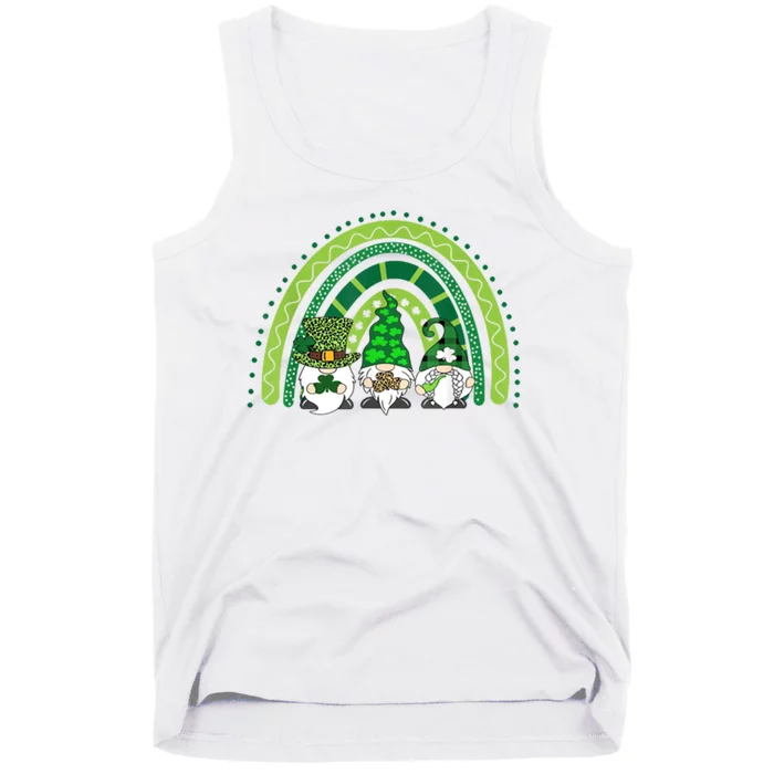 Gnome St Patrick's Day Rainbow Tank Top