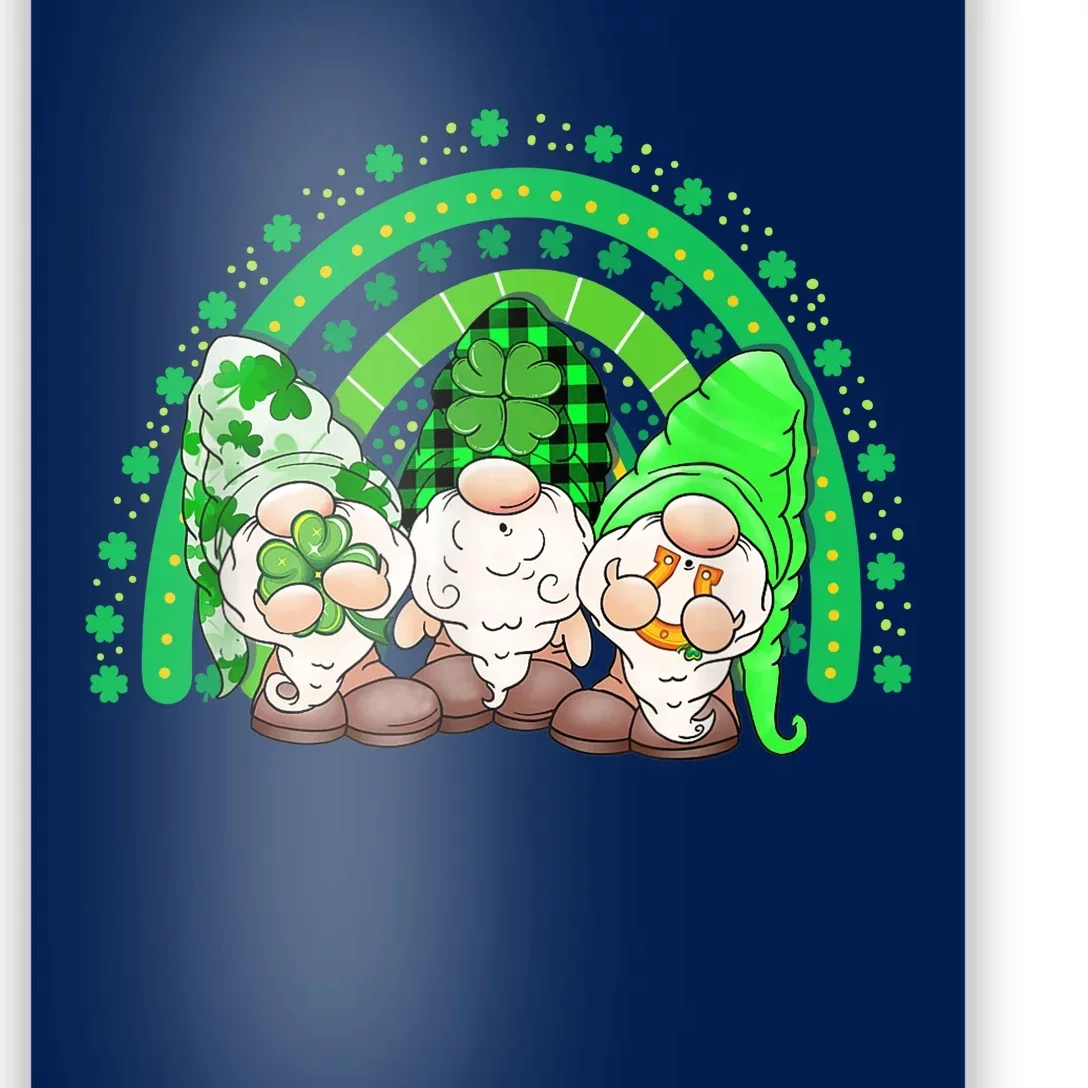 Gnome St Patricks Day Rainbow Shamrock Gnome Poster