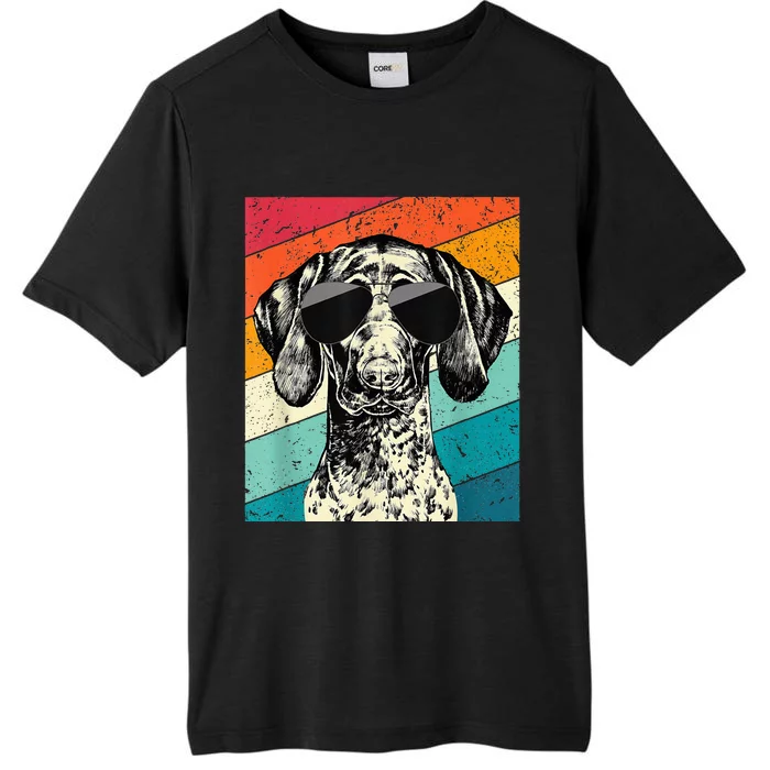 German Shorthaired Pointer Sunglasses Gsp Dog ChromaSoft Performance T-Shirt