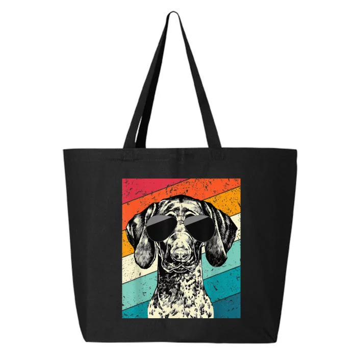 German Shorthaired Pointer Sunglasses Gsp Dog 25L Jumbo Tote