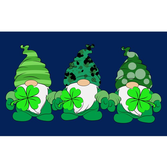 Gnome St Patricks Holiday Clover Bumper Sticker