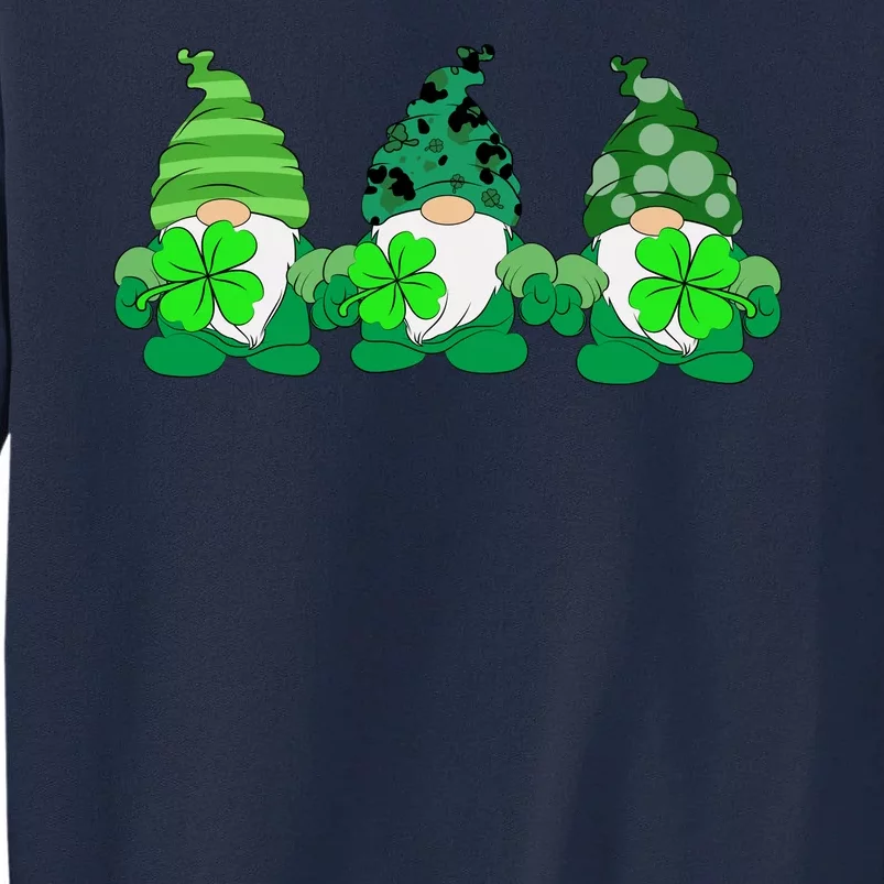 Gnome St Patricks Holiday Clover Tall Sweatshirt