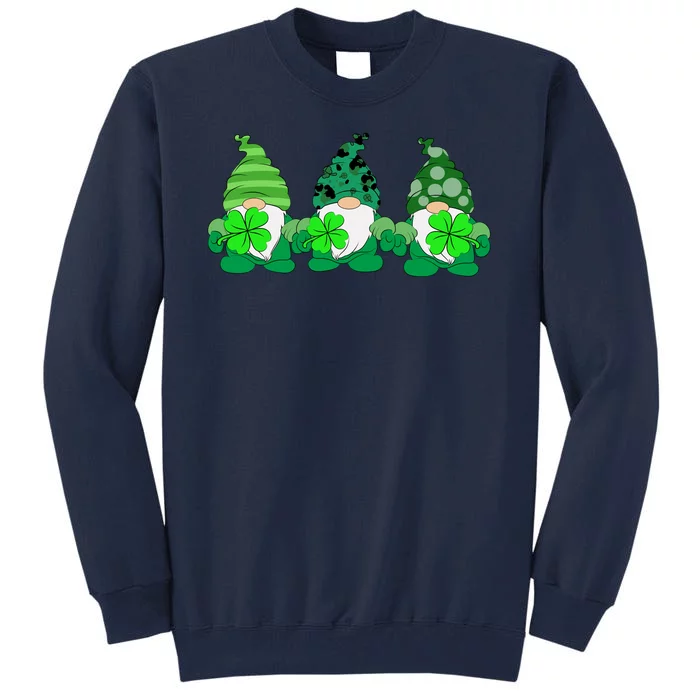 Gnome St Patricks Holiday Clover Tall Sweatshirt