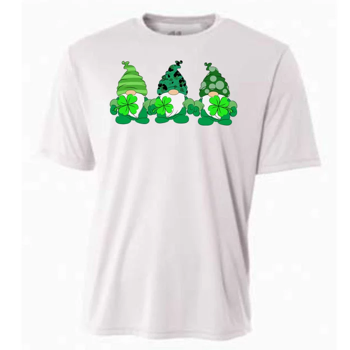 Gnome St Patricks Holiday Clover Cooling Performance Crew T-Shirt