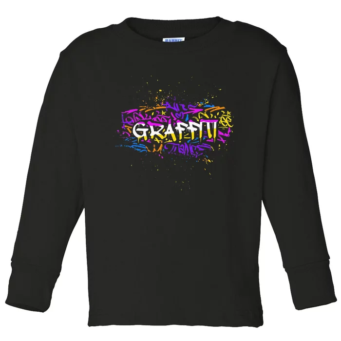 Graffiti Spray Paint Graffiti Artist Toddler Long Sleeve Shirt