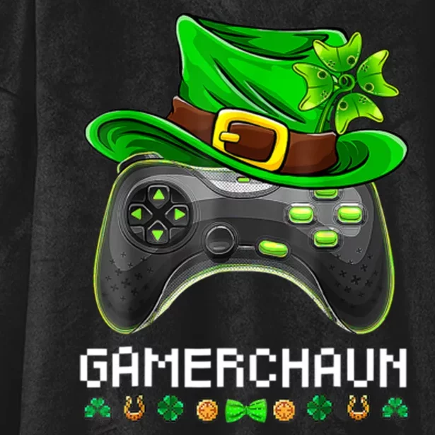 Gamerchaun St Patrick's Day Game Hooded Wearable Blanket